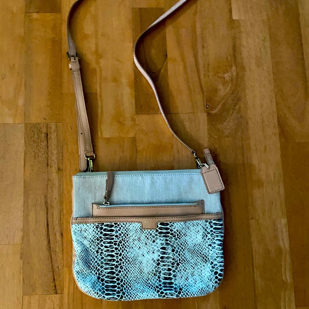 Fossil snakeskin crossbody purse